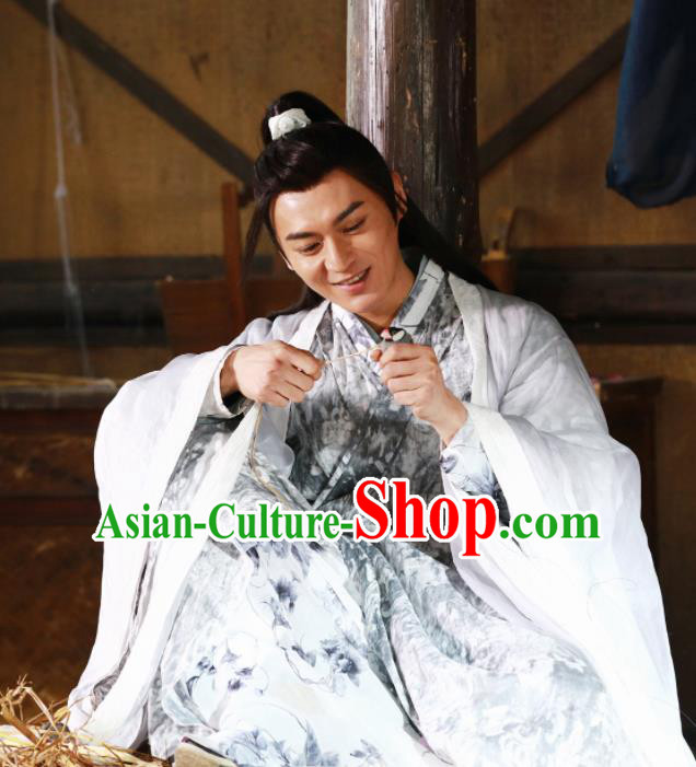 Chinese Ancient Drama Zhao Yao Knight Young Swordsman Replica Costume for Men