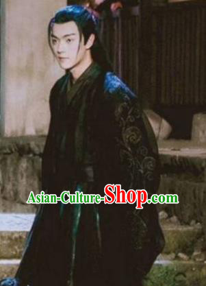Chinese Ancient Swordsman Faction Master Drama Zhao Yao Knight Replica Costume for Men
