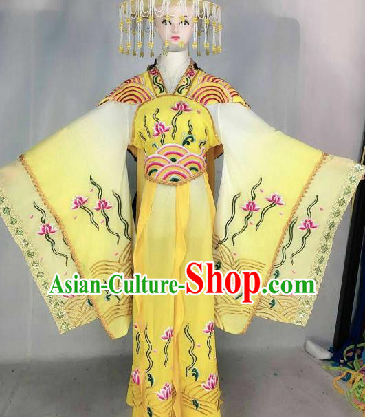 Chinese Traditional Beijing Opera Diva Embroidered Dress Ancient Dragon Princess Costume for Women