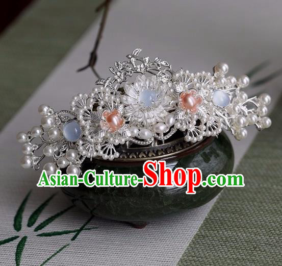 Chinese Traditional Hanfu Hair Accessories Ancient Princess Pine Pearls Hairpins for Women