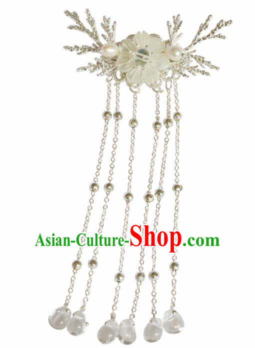 Chinese Traditional Hanfu Hair Accessories Hair Claw Ancient Princess Tassel Hairpins for Women