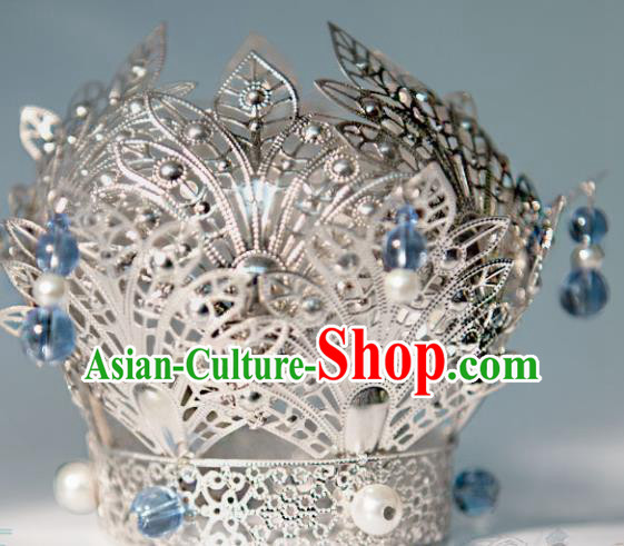 Chinese Ancient Princess Lotus Phoenix Coronet Hairpins Traditional Hanfu Hair Accessories for Women