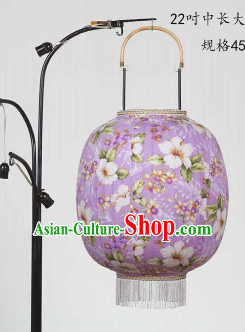 Chinese Traditional New Year Hanging Lantern Handmade Purple Palace Lanterns