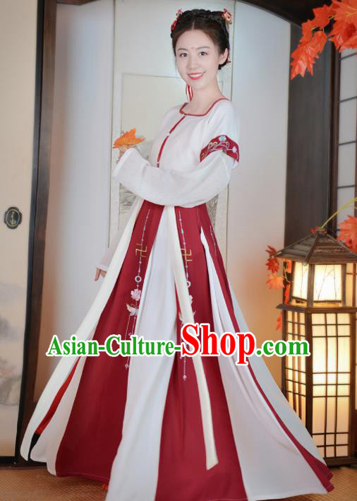 Chinese Ancient Palace Dance Traditional Hanfu Dress Tang Dynasty Aristocratic Lady Historical Costume for Women