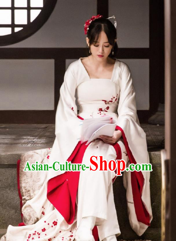 Chinese Traditional Drama Ancient Sui Dynasty Nobility Lady Dugu Galois Embroidered Historical Costume for Women