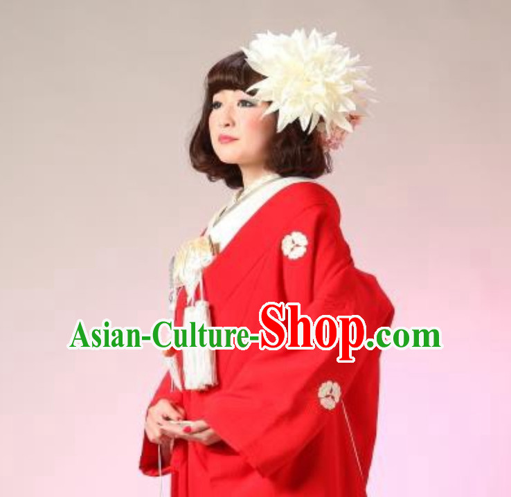 Classical Asian Hair Jewelry Handmade White Flower Headwear