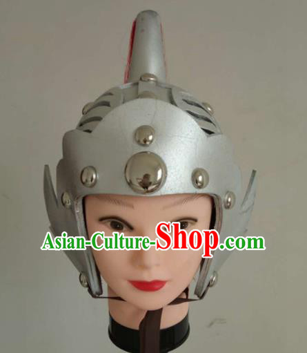 Chinese Traditional Beijing Opera Headwear Ancient Drama General Helmet for Men