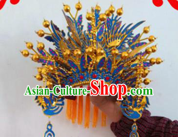Chinese Traditional Beijing Opera Diva Headwear Ancient Imperial Concubine Phoenix Coronet for Women