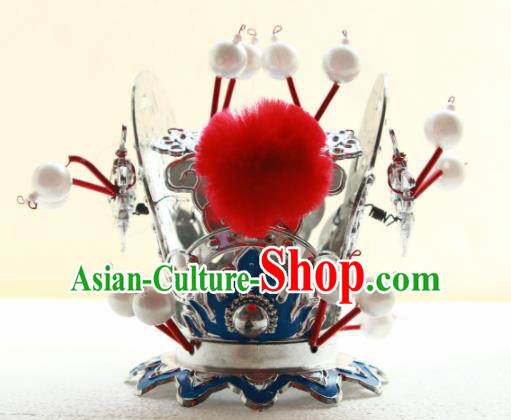 Chinese Traditional Beijing Opera Prince Headwear Ancient Swordsman Hairdo Crown for Men