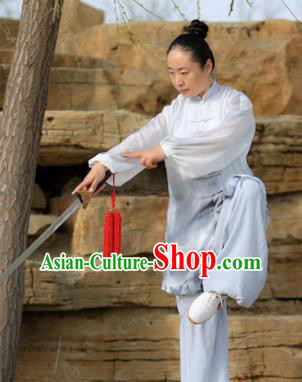 Chinese Traditional Kung Fu Costume Martial Arts Competition Tai Chi Ink Painting Clothing for Women