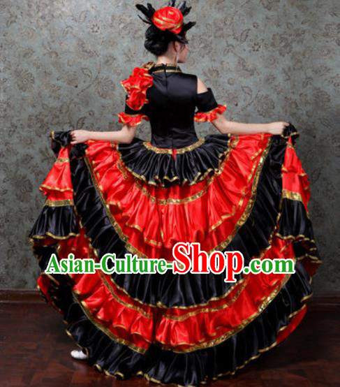 Chinese Traditional Spring Festival Gala Dance Costume Opening Dance Stage Performance Big Swing Dress for Women