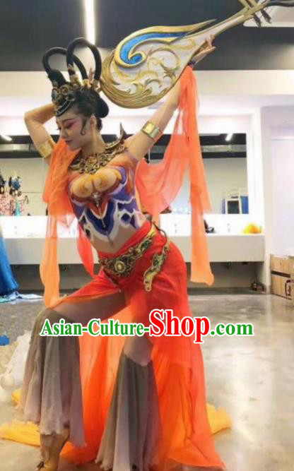 Chinese Traditional Classical Dance Costume Fairy Dance Stage Performance Dress for Women