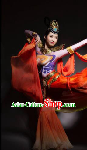 Chinese Traditional Classical Dance Costume Fairy Dance Stage Performance Dress for Women