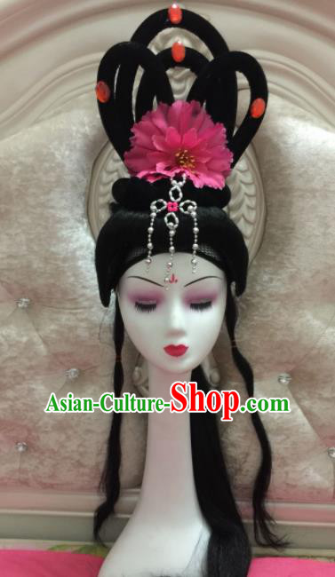 Chinese Traditional Beijing Opera Peri Wig Sheath Peking Opera Peri Hair Accessories for Women