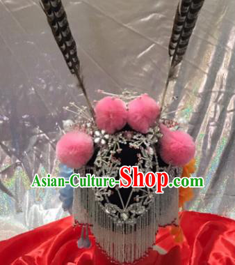 Chinese Traditional Beijing Opera Wigs and Hairpins Headwear Peking Opera Diva Hair Accessories for Women