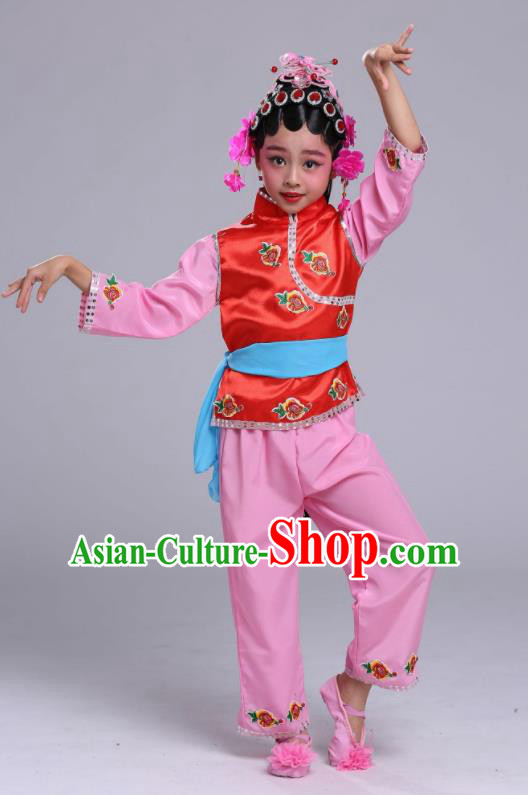 Chinese Traditional Beijing Opera Costume Peking Opera Diva Clothing for Kids