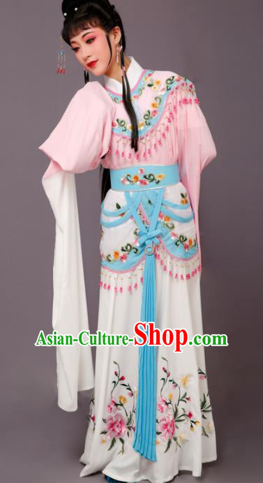 Chinese Traditional Beijing Opera Hua Dan Costume Peking Opera Princess Pink Dress for Women