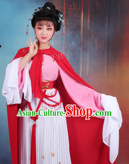 Chinese Traditional Shaoxing Opera Hua Dan Embroidered Dress Beijing Opera Peri Costume for Women