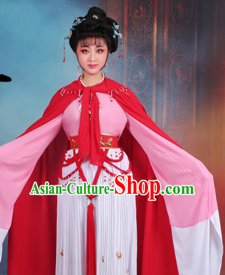 Chinese Traditional Shaoxing Opera Hua Dan Embroidered Dress Beijing Opera Peri Costume for Women
