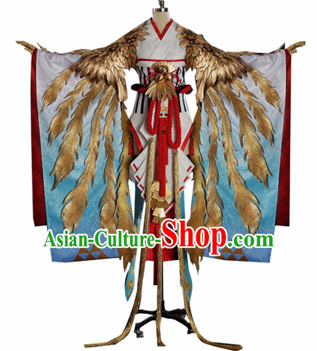 Chinese Traditional Cosplay Kimono Ancient Halloween Swordswoman Costume for Women