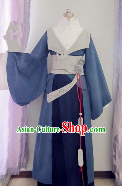 Chinese Traditional Cosplay Prince Costume Ancient Swordsman Hanfu Clothing for Men