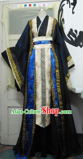 Chinese Traditional Cosplay Knight Prince Costume Ancient Swordsman Hanfu Clothing for Men