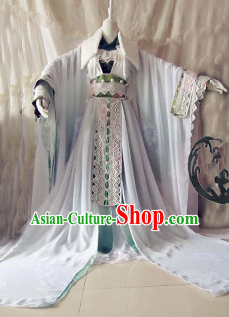 Chinese Traditional Cosplay Imperial Consort Costume Ancient Swordswoman Hanfu Dress for Women