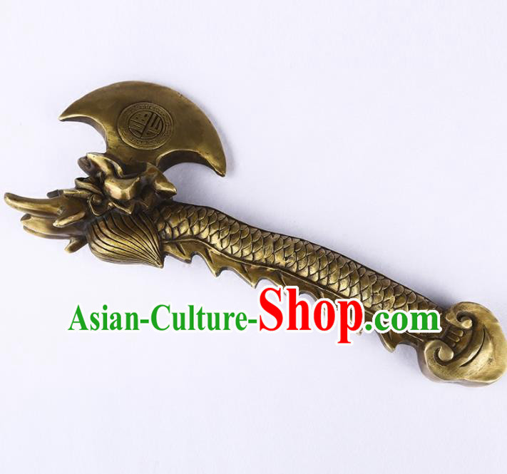 Chinese Traditional Feng Shui Items Buddhism Brass Axe Decoration