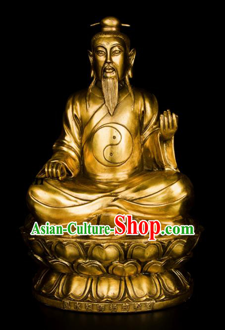 Chinese Traditional Feng Shui Items Bagua Decoration Brass Statue