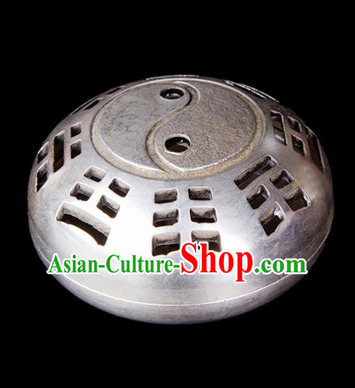 Chinese Traditional Taoism Bagua Brass Incense Burner Feng Shui Items Censer Decoration