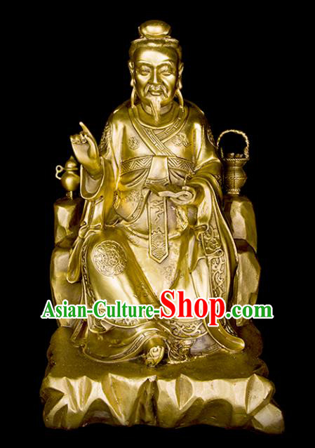 Chinese Traditional Feng Shui Items Bagua Decoration Medicine King Sun Simiao Bronze Statue