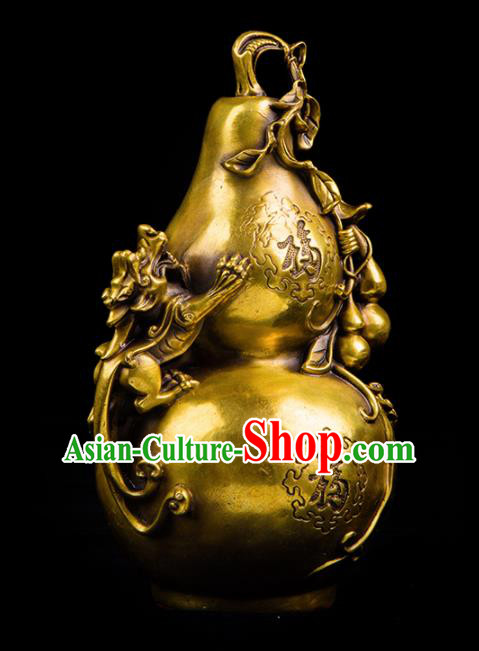 Chinese Traditional Feng Shui Items Taoism Bagua Brass Cucurbit Decoration