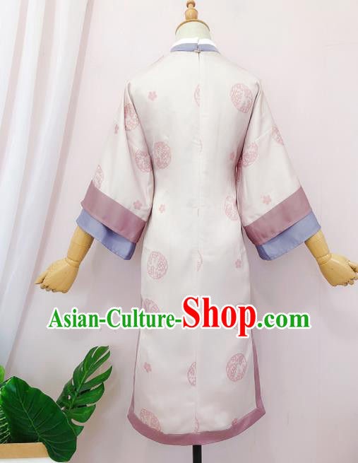 Chinese Traditional Hanfu Dress Ancient Qing Dynasty Manchu Palace Princess Embroidered Costume for Women