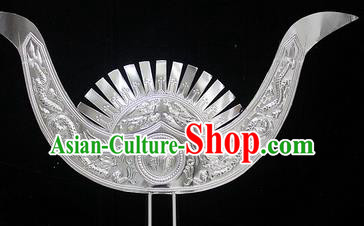 Traditional Chinese Miao Nationality Hair Accessories Hmong Female Carving Sliver Hairpins for Women