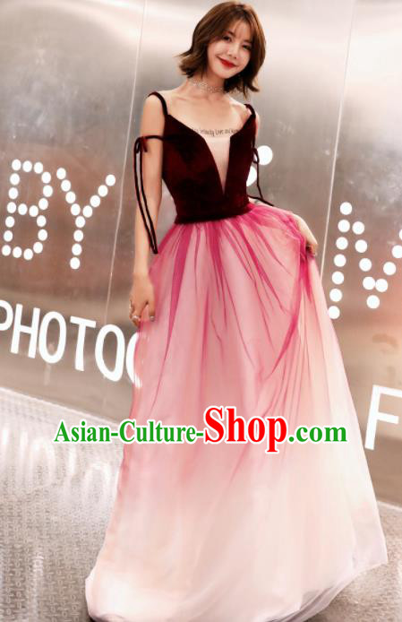 Professional Compere Full Dress Top Grade Modern Dance Stage Performance Costume for Women