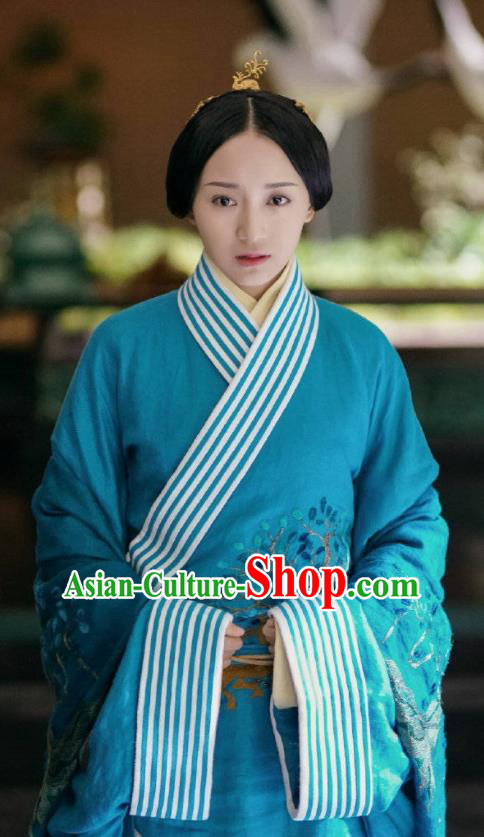 Chinese Ancient Drama Hanfu Dress The Lengend Of Haolan Warring States Period Princess Embroidered Historical Costume for Women