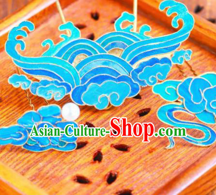 Chinese Traditional Hair Accessories Ancient Palace Handmade Hanfu Clouds Hairpins for Women