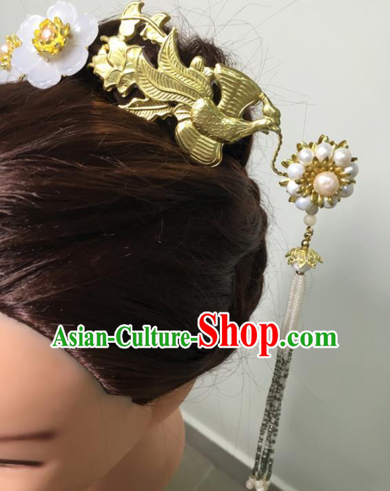 Traditional Chinese Hanfu Palace Phoenix Hair Clip Hair Accessories Ancient Imperial Consort Hairpins for Women