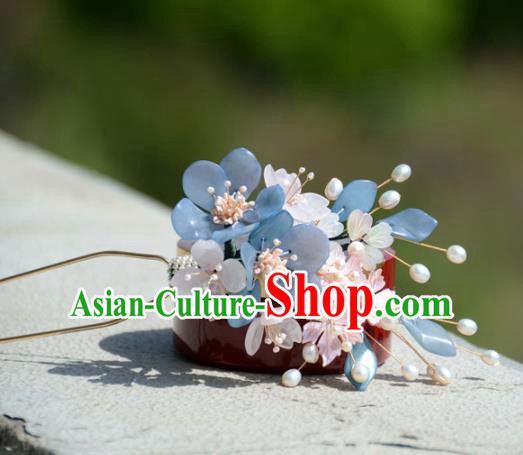 Traditional Chinese Hanfu Flowers Hair Clip Hair Accessories Ancient Princess Hairpins for Women