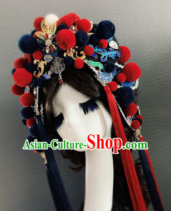 Chinese Handmade Queen Luxury Phoenix Coronet Hair Accessories Halloween Modern Fancywork Headwear for Women