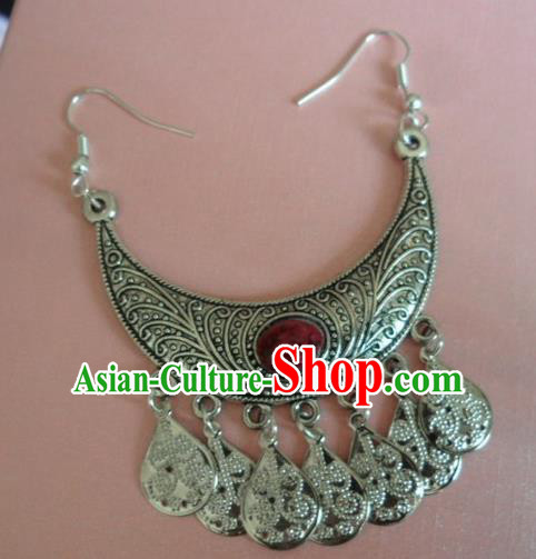 Chinese Ancient Eyebrows Pendant Traditional Han Dynasty Palace Princess Hair Accessories for Women