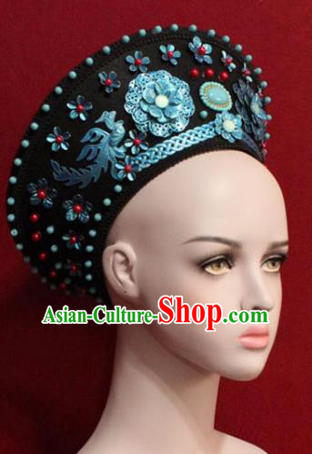 Chinese Ancient Manchu Empress Headwear Hat Traditional Qing Dynasty Queen Hair Accessories for Women