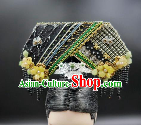 Chinese Ancient Qing Dynasty Imperial Consort Headwear Traditional Palace Hair Accessories for Women