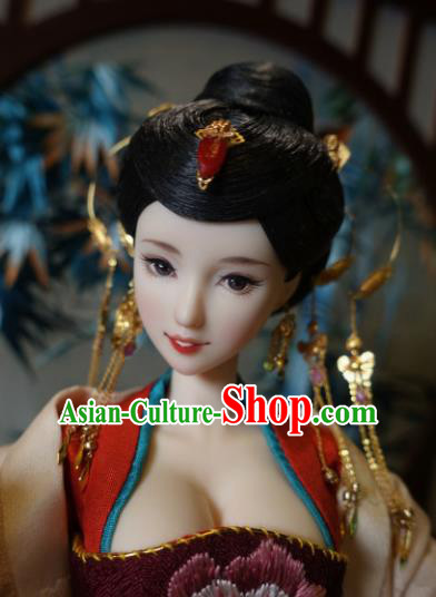 Chinese Ancient Tang Dynasty Imperial Consort Headwear Phoenix Coronet Traditional Palace Hair Accessories for Women