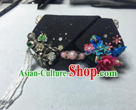 Chinese Ancient Qing Dynasty Manchu Imperial Consort Headwear Traditional Palace Hair Accessories for Women