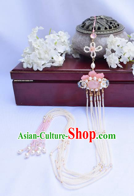 Handmade Chinese Ancient Princess Tassel Pendant Traditional Hanfu Waist Accessories for Women