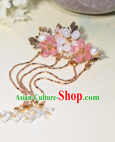 Chinese Ancient Princess Hairpins Tassel Hair Claws Traditional Hanfu Hair Accessories for Women