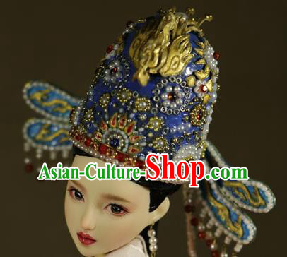 Chinese Ancient Ming Dynasty Empress Hat Phoenix Coronet Headwear Traditional Palace Hair Accessories for Women