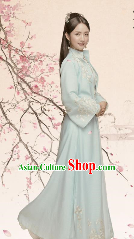 Chinese Northern and Southern Dynasties Princess Hanfu Dress Ancient Palace Lady Embroidered Historical Costume for Women
