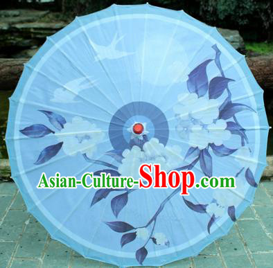 Handmade Chinese Traditional Printing Flowers Birds Oiled Paper Umbrellas Ancient Princess Umbrella
